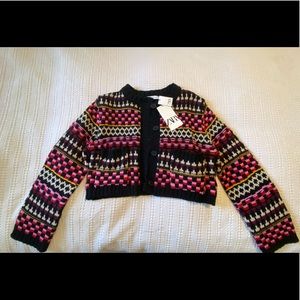 NWT Zara Knit Multicolor Cardigan